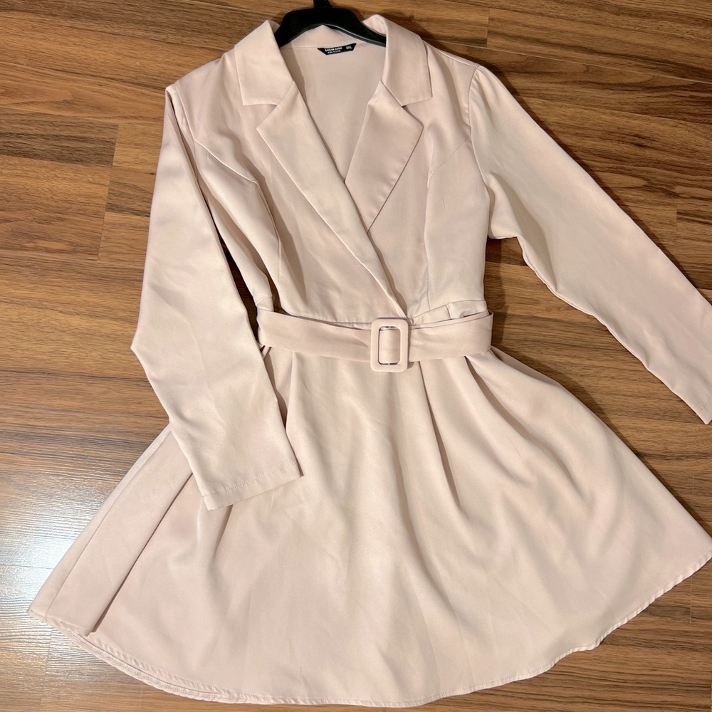 SHEIN CURVE - Blazer Dress, Dusty Rose Color, 0XL